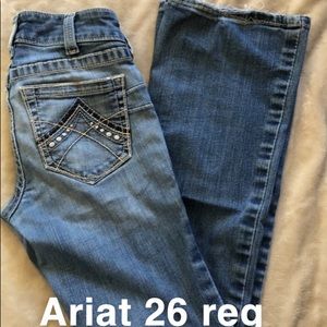 Ariat bootcut jeans size 26 reg